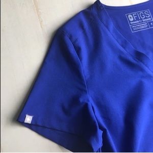 FIGS Royal blue scrub top